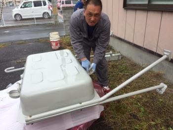 急遽対応・・・オイルタンク工事