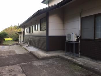 外壁張替え終了・・・落ち着いた色の仕上がり