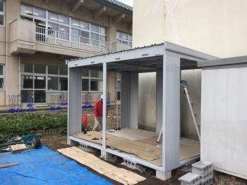 物置完成間近！