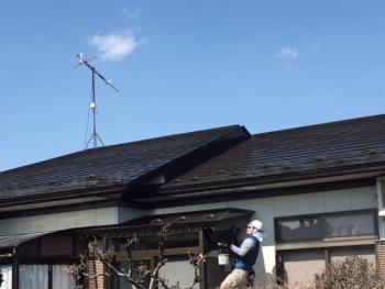 屋根塗装仕上がり