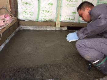 浴室改修工事・・・土間工事