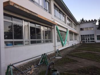 外装事業部　学校施設の工事