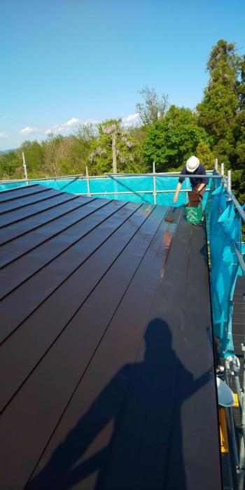 屋根の塗り替え　職人より写真が・・・