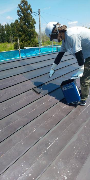 屋根の塗り替え　職人より写真が・・・