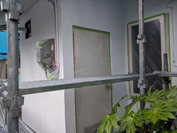 外装塗装工事　中盤