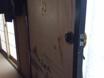 外部の軒天井工事　現調