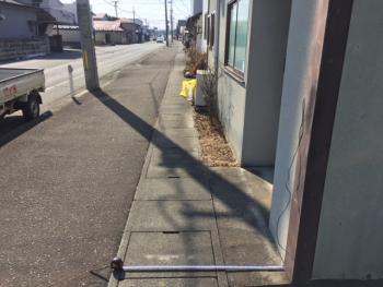 外装張替えの前の道路許可