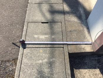 外装張替えの前の道路許可