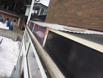 テラスの屋根修繕　現調