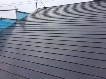 屋根塗装工事　洗浄