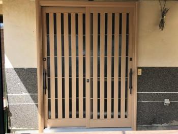 今日の現場から～リフォーム玄関引き戸