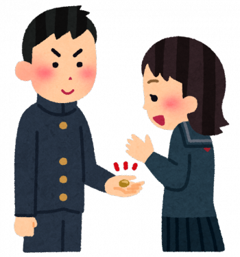 卒業式・第２ボタン