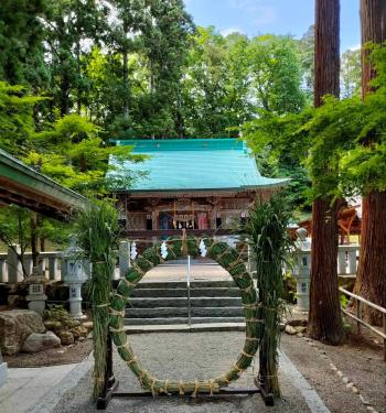 夏越の祓「茅の輪くぐり」