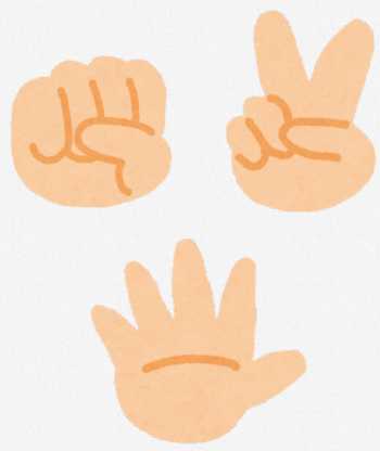 グー・チョキ・パーで自己PR